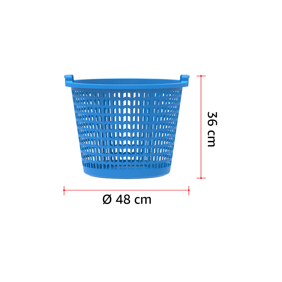 سلة غسيل عريضة 50 لتر