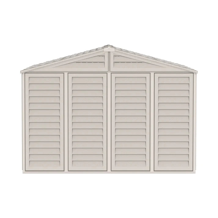 WoodBridge 10.5x10.5ft (3.2 m x 3.2 m) Garden Storage Shed with FREE Shelving Rack 4