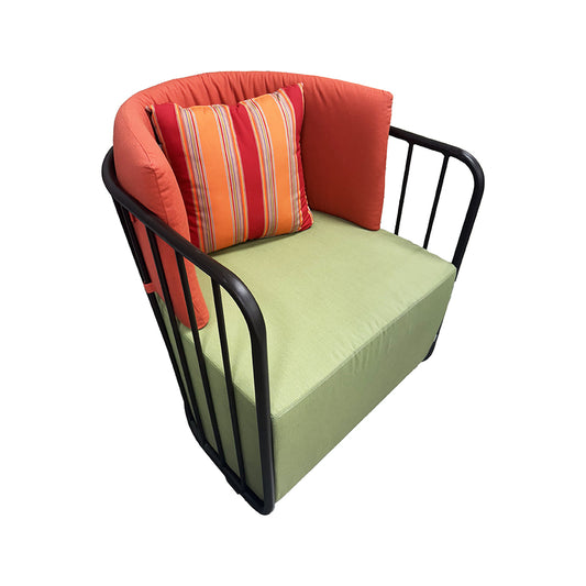 Savannah Aluminum Lounge Single Seater Chair with Cushions and Pillow