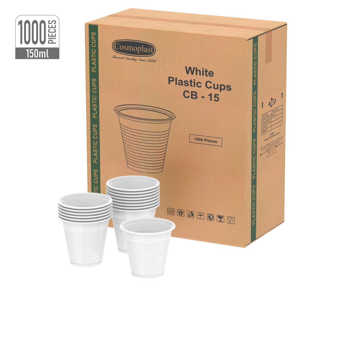 Cosmoplast Wholesale Plastic Cups 5 oz. White 1000 Pcs. – Cosmoplast UAE