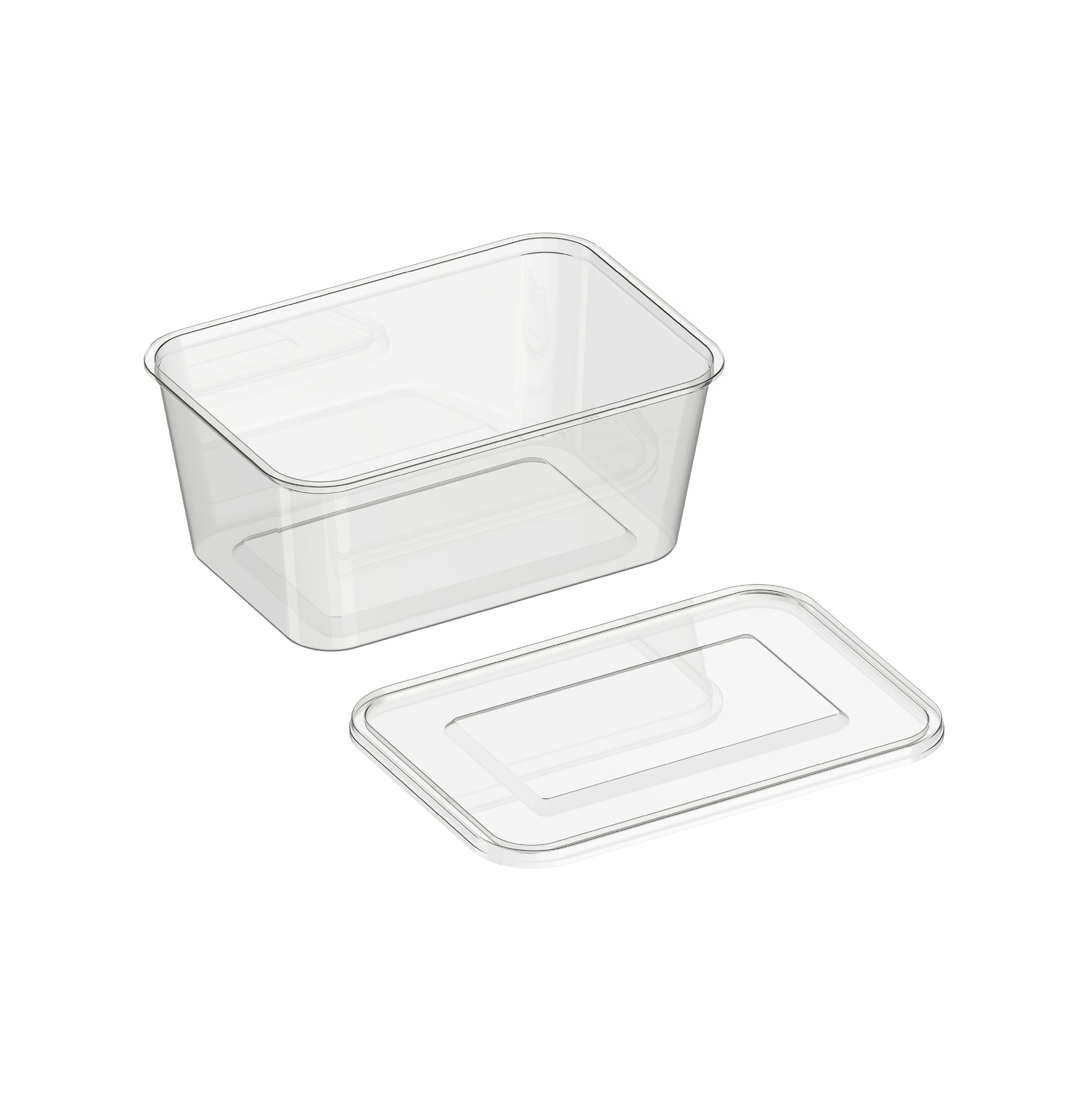 Clear Plastic Rectangle Container Plastic Containers – Chefbazarco
