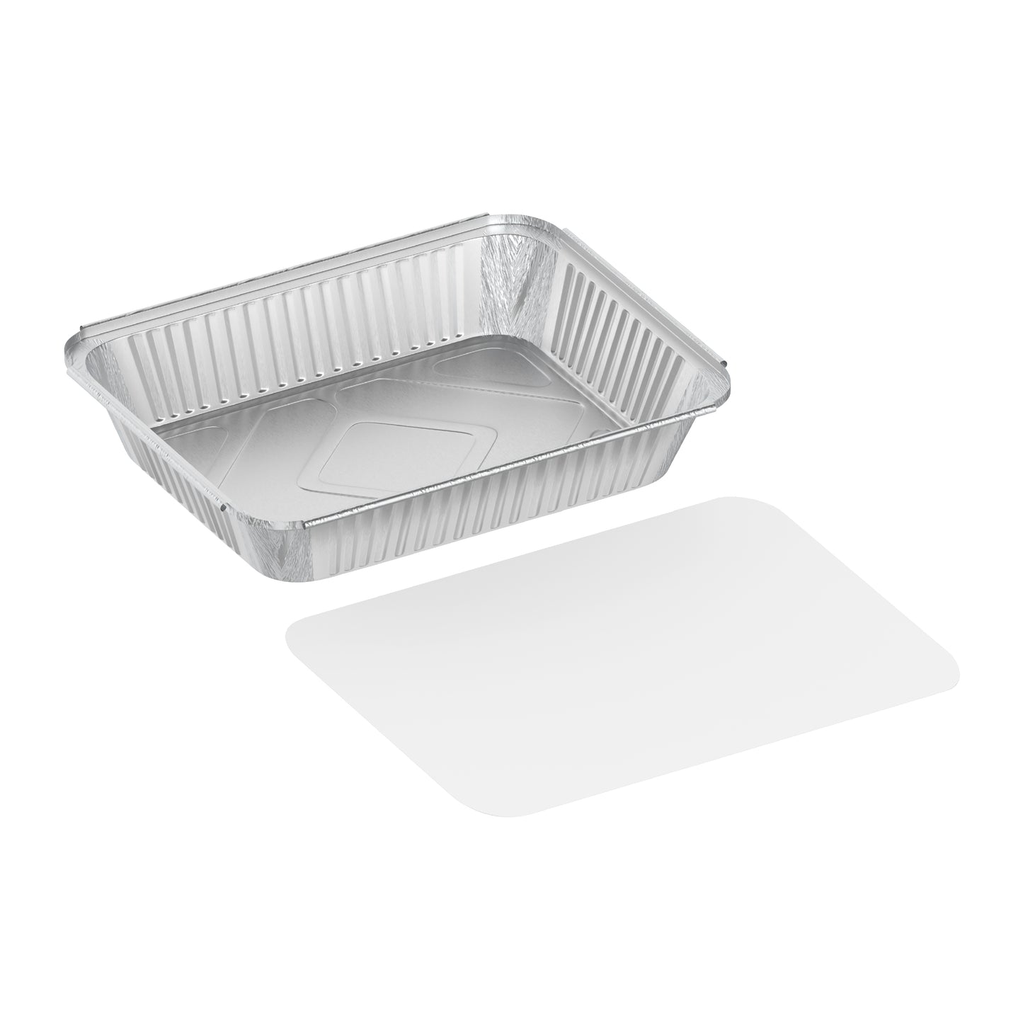 1200 cc Pack of 10 Aluminium Containers with Lids
