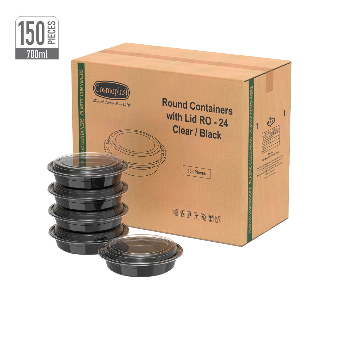 Biosmart Containers Round Cosmoplast Wholesale Plastic Food Storage Round Microwave Containers ...
