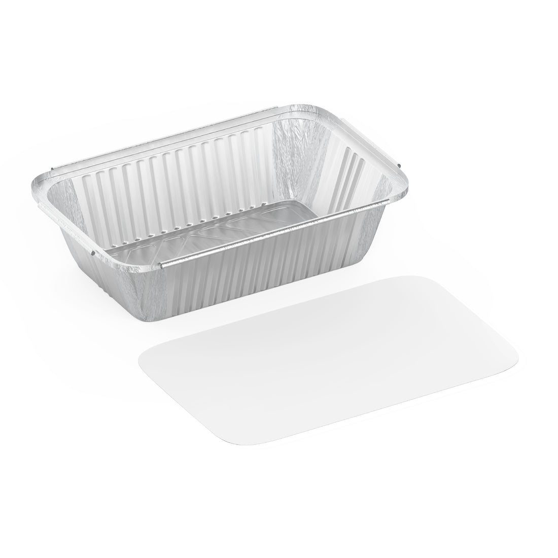 1600 cc Pack of 10 Aluminium Containers with Lids