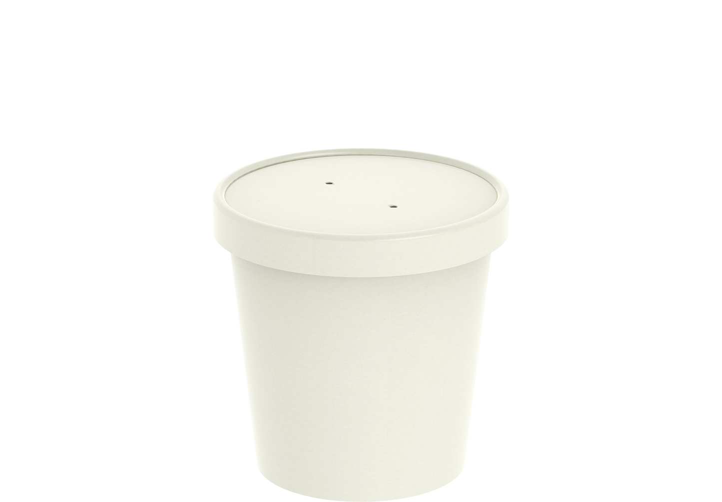  White Kraft Soup Containers with Lids