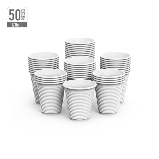 170 ml White Plastic Cups