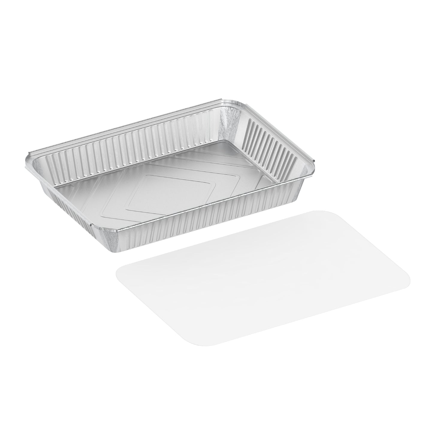 1900 cc Pack of 10 Aluminium Containers with Lids