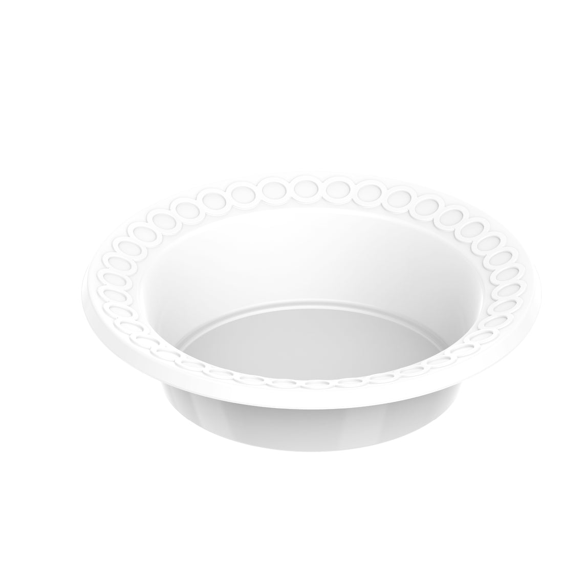 19 oz Pack of 25 Plastic Round Bowls