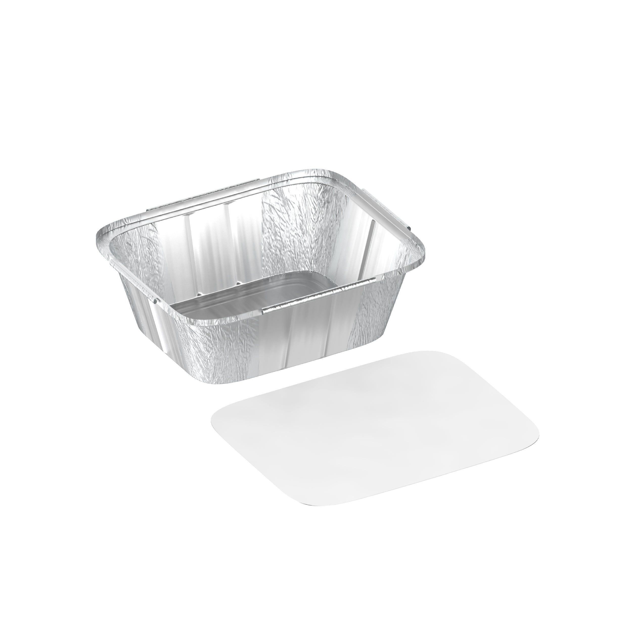 250 cc Pack of 25 Aluminium Containers with Lids