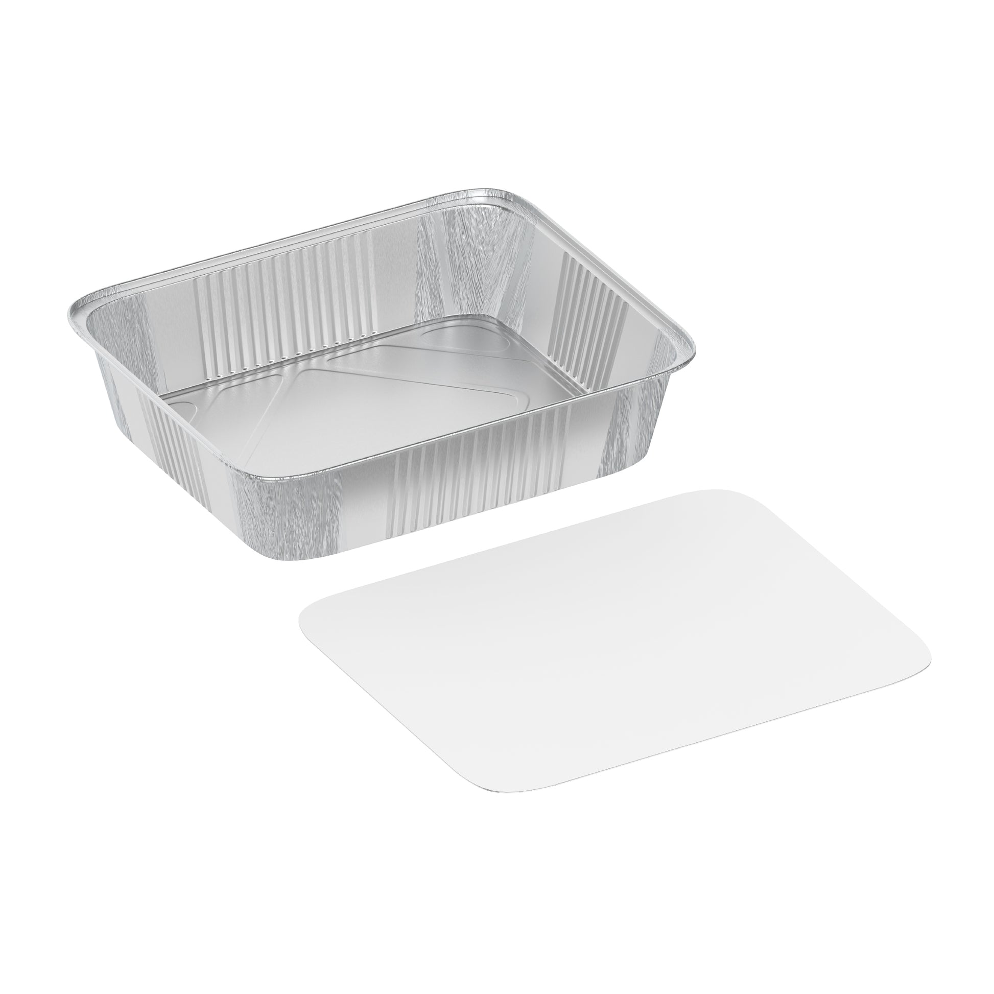3650 cc Pack of 10 Aluminium Containers with Lids
