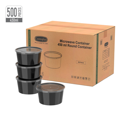 Wholesale Black Microwave Containers with Clear Lids