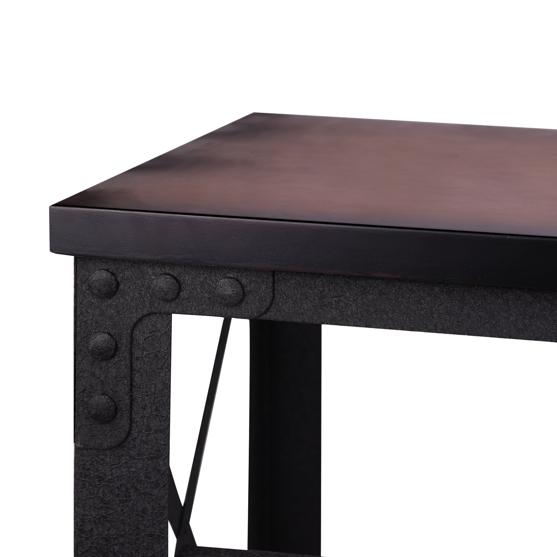 Work Table Desk with Solid Wood Top