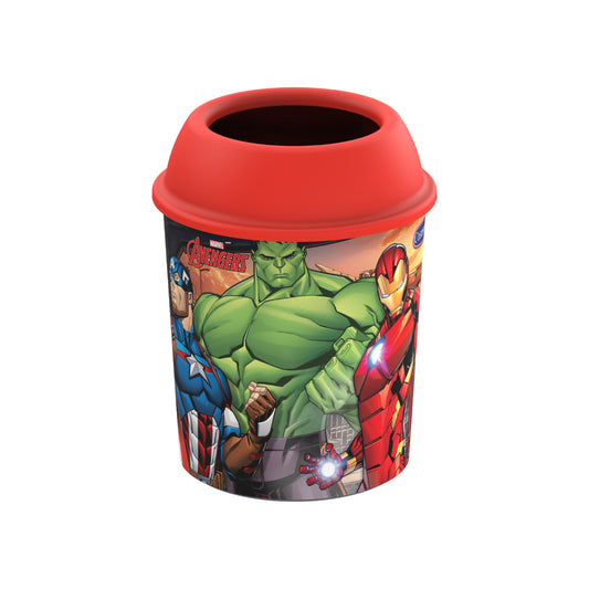 Cosmoplast Marvel Avengers Plastic Round Dust Bin 10 Liters