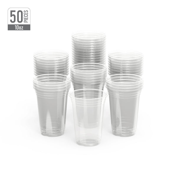 Cosmoplast Plastic Juice Cups Clear 10 oz