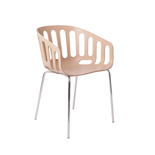 Basket Dining Chair, Coffee Color