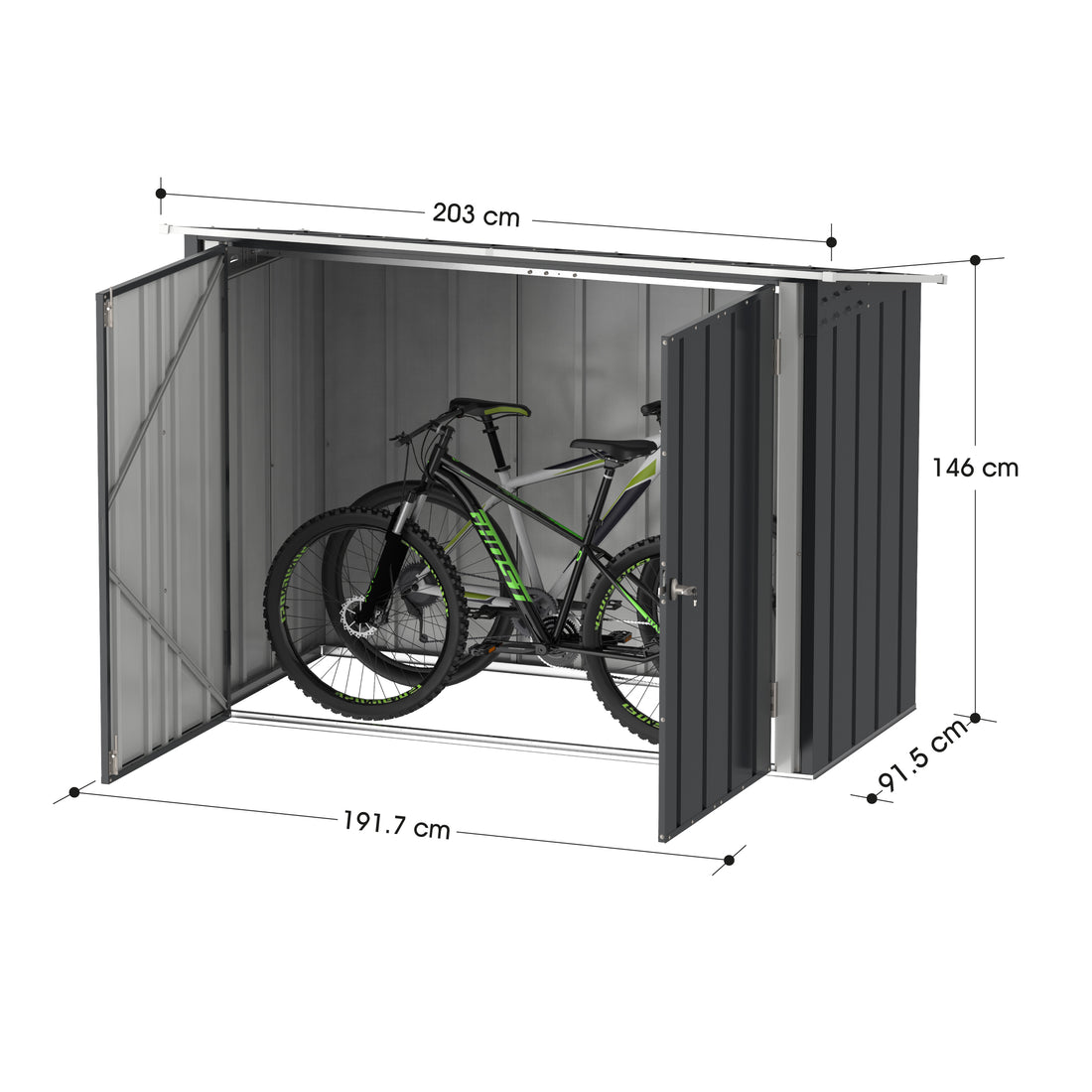 Bike Storage Steel Shed - Cosmoplast UAE