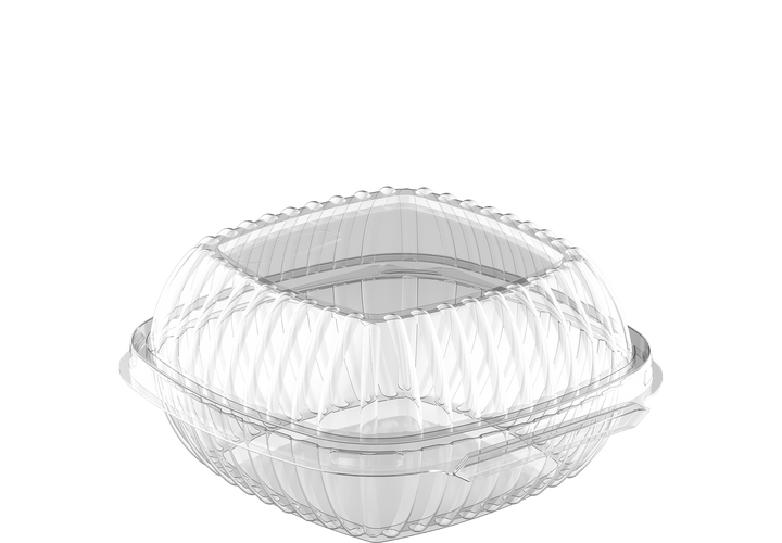 Large Burger Plastic Containers Pack of 25