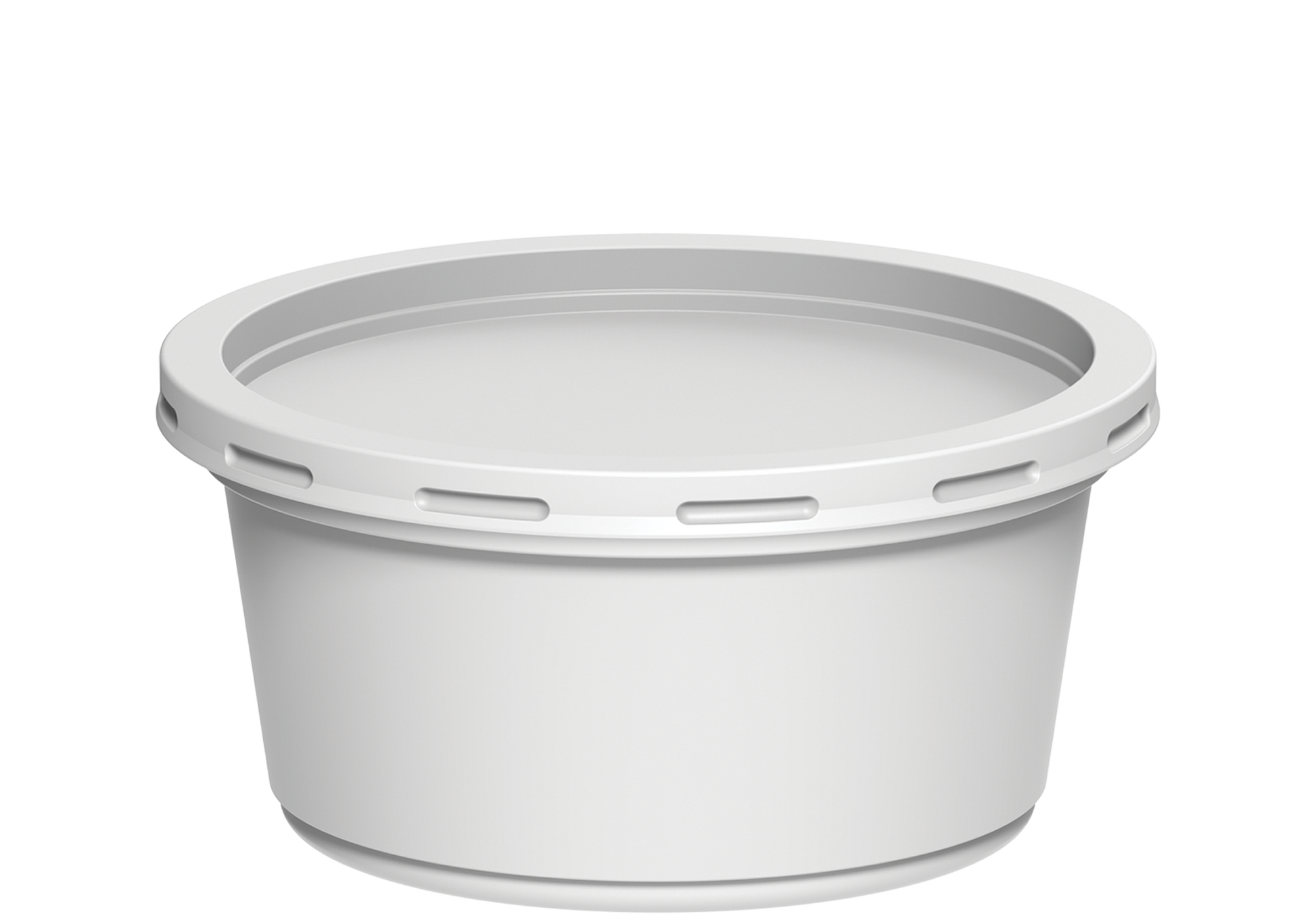350 ml Plastic White Catering Containers with White Lids