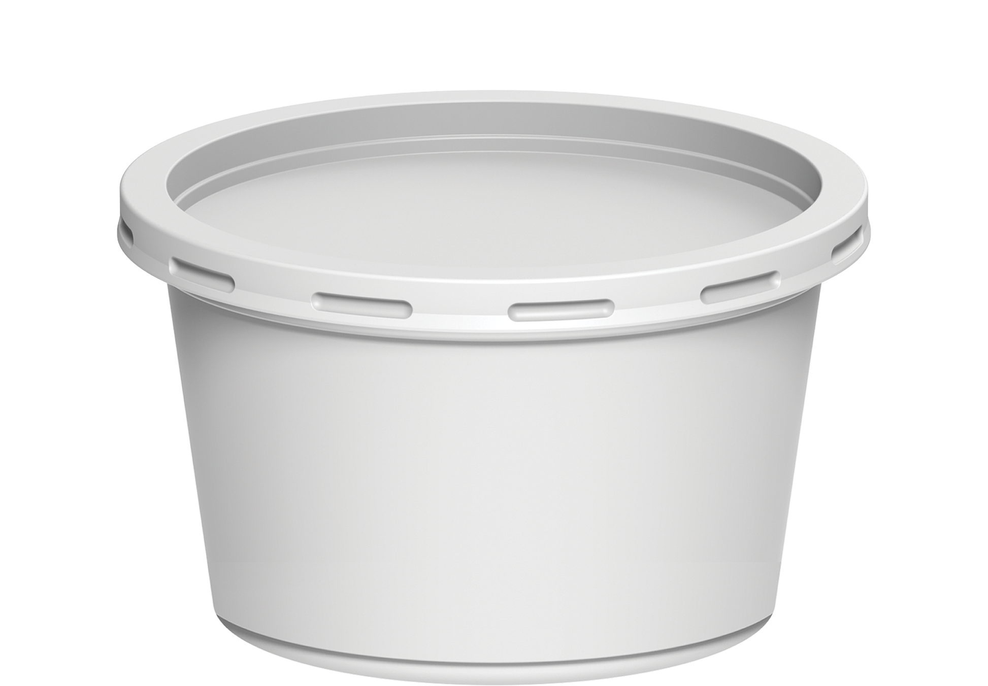 400 ml  Plastic White Catering Containers with White Lids