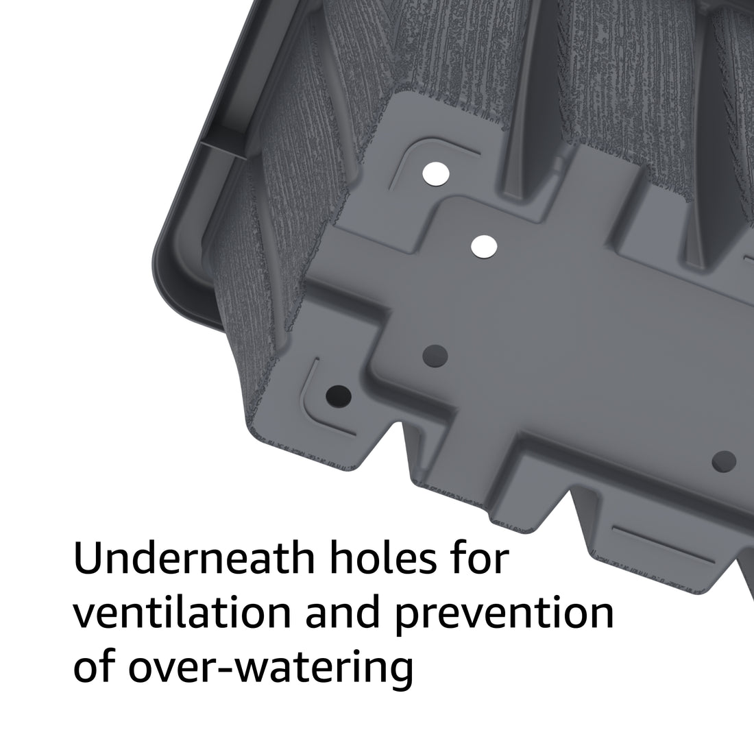 24" Cedargrain Rectangular Planter with Tray