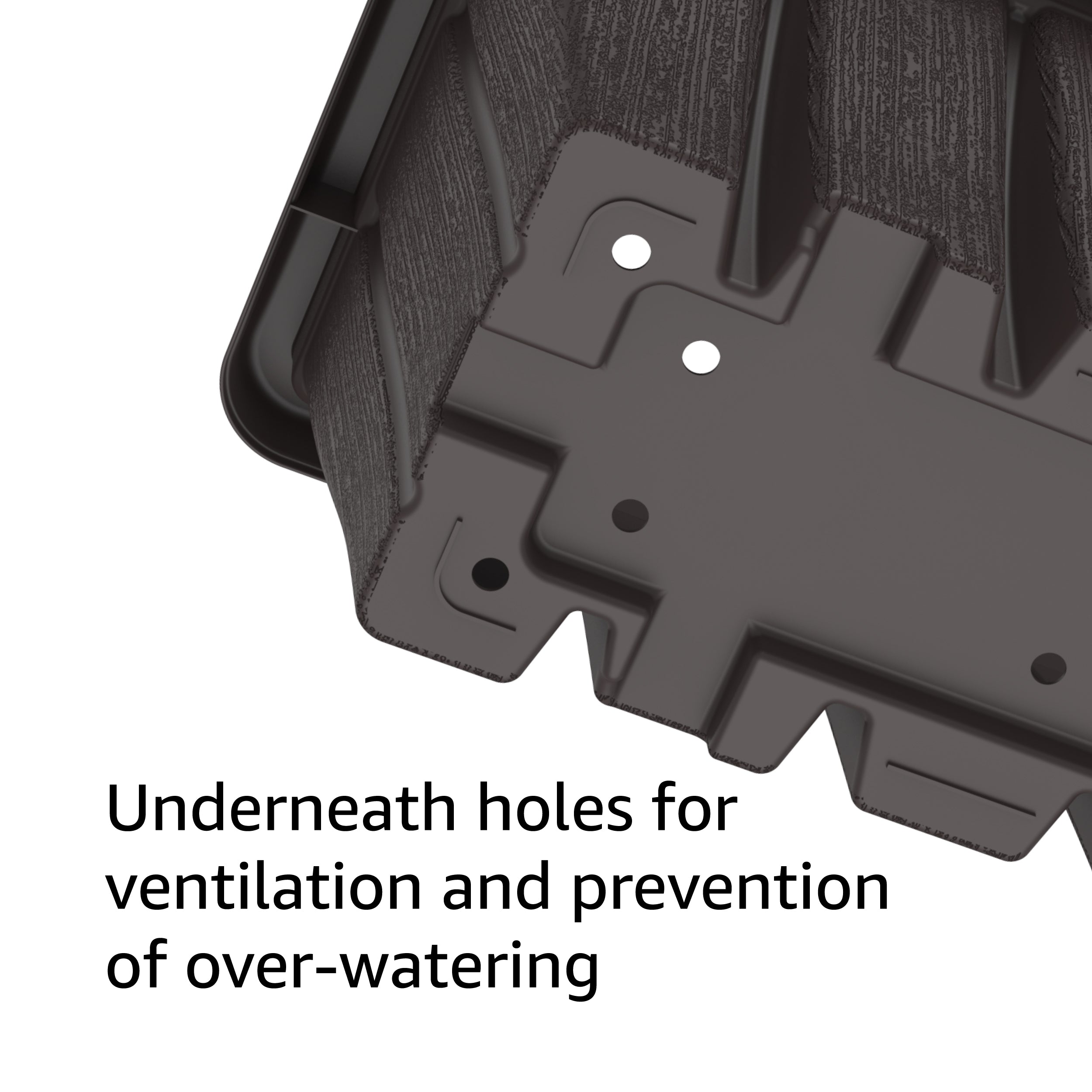 Cosmoplast 36" Cedargrain Rectangular Planter with Tray