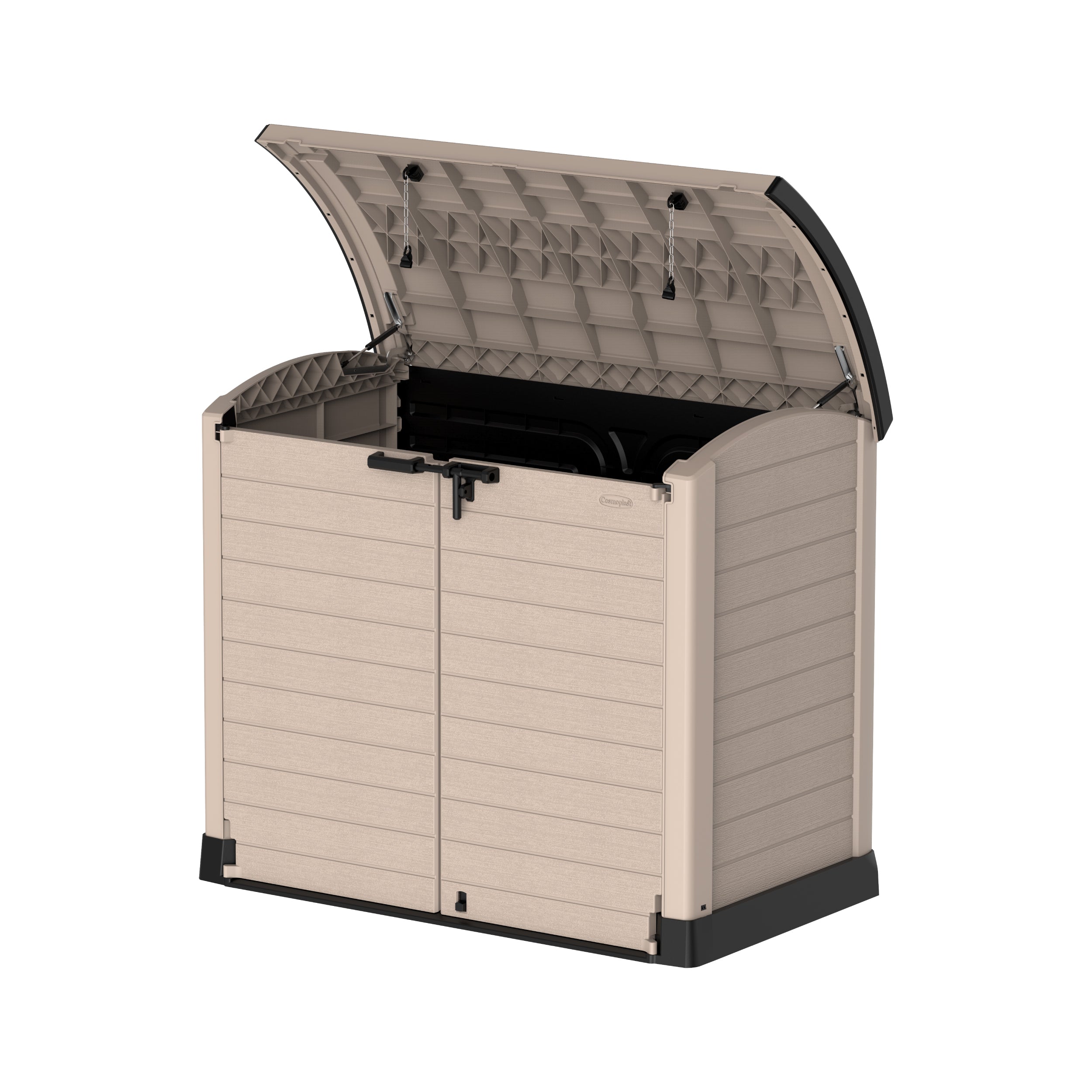 waste bin 1200L Small Storage Shed with Arc Lid- Cosmoplast