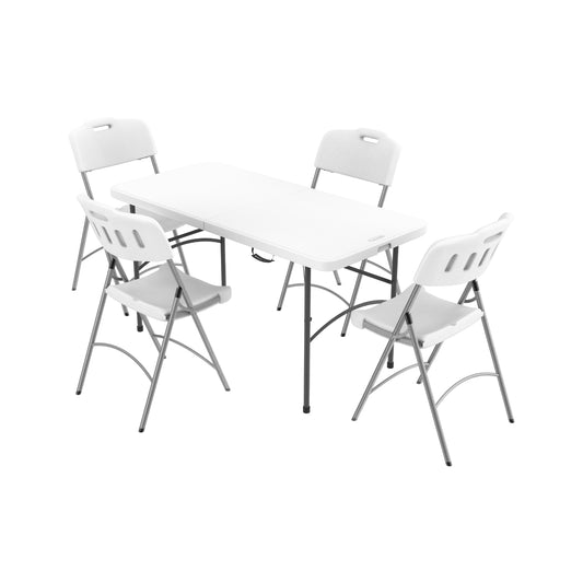 Picnic Set of Folding Table & Chairs with Steel Legs