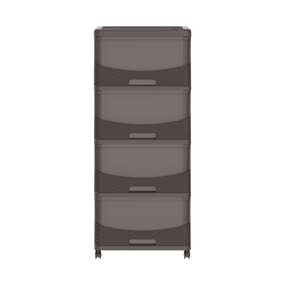 4 Tiers Storage Cabinet with Drawers & Wheels