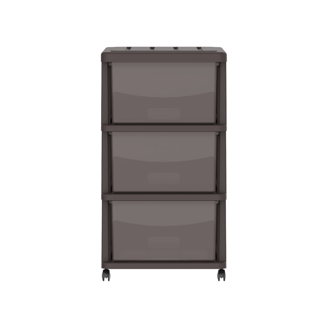  3 Tiers Storage Cabinet with Drawers & Wheels