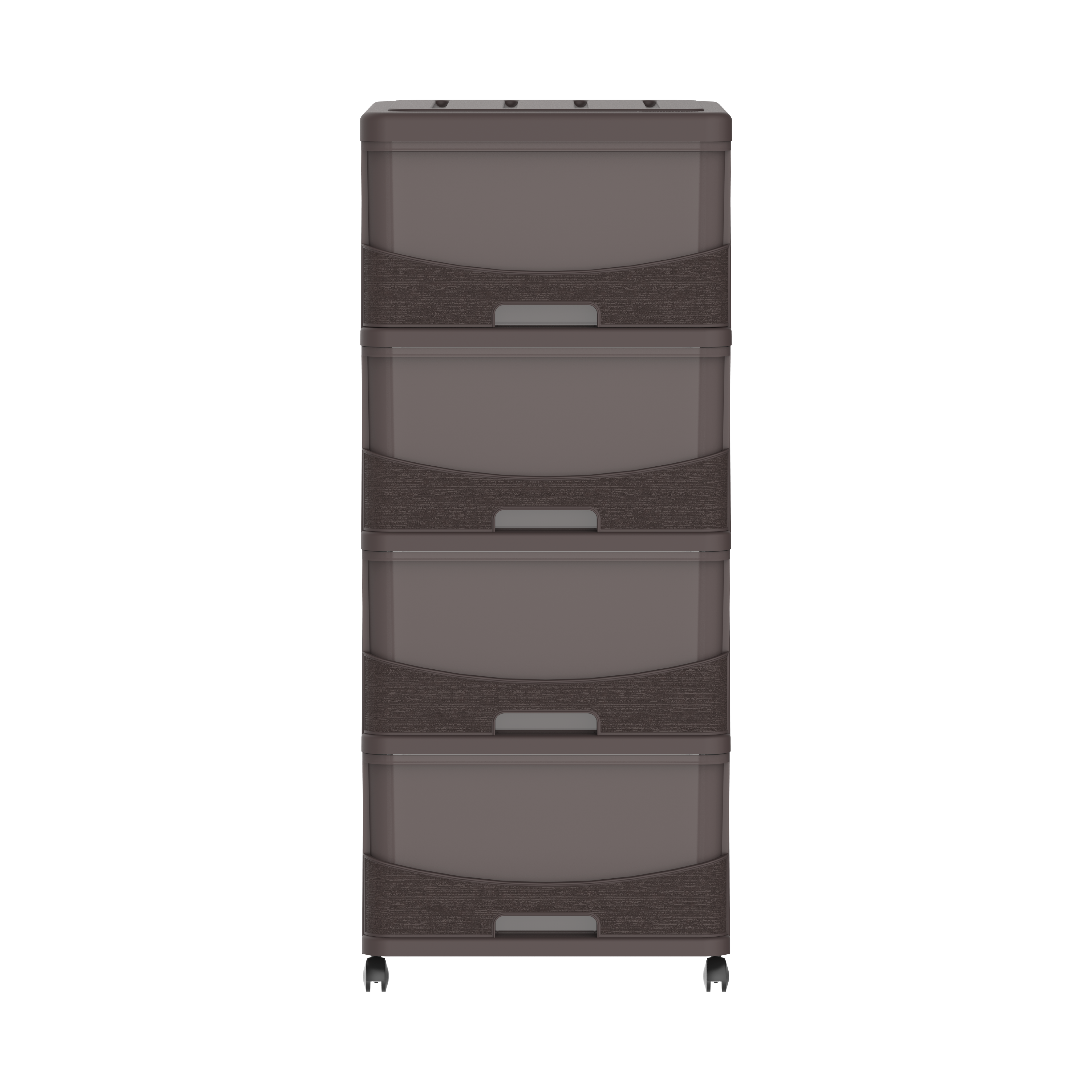 خزانة تخزين سيدارجرين 4 طبقات مع أدراج وعجلات