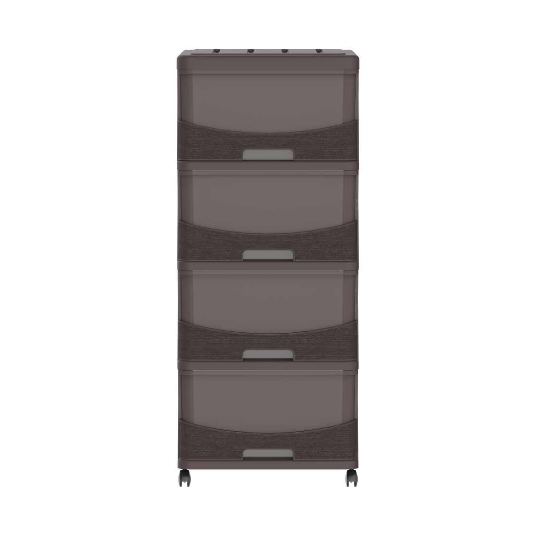 خزانة تخزين سيدارجرين 4 طبقات مع أدراج وعجلات