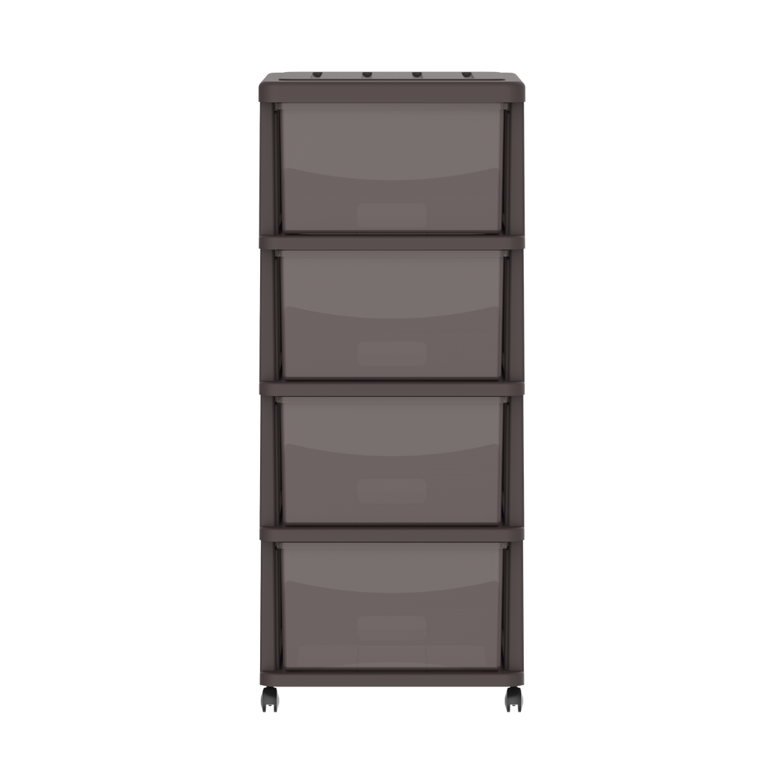 خزانة تخزين سيدارجرين 4 طبقات مع أدراج وعجلات