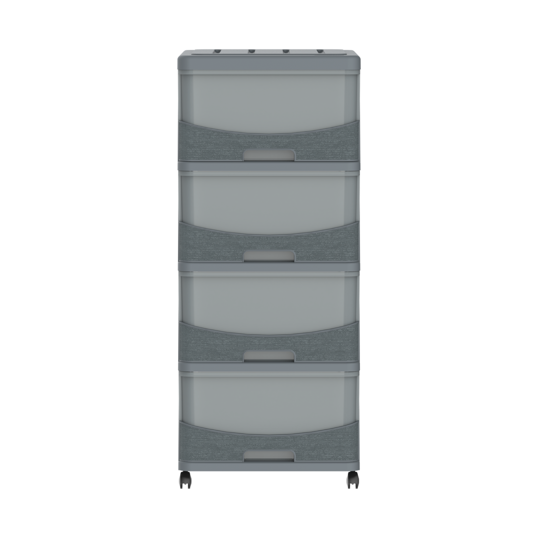 خزانة تخزين سيدارجرين 4 طبقات مع أدراج وعجلات