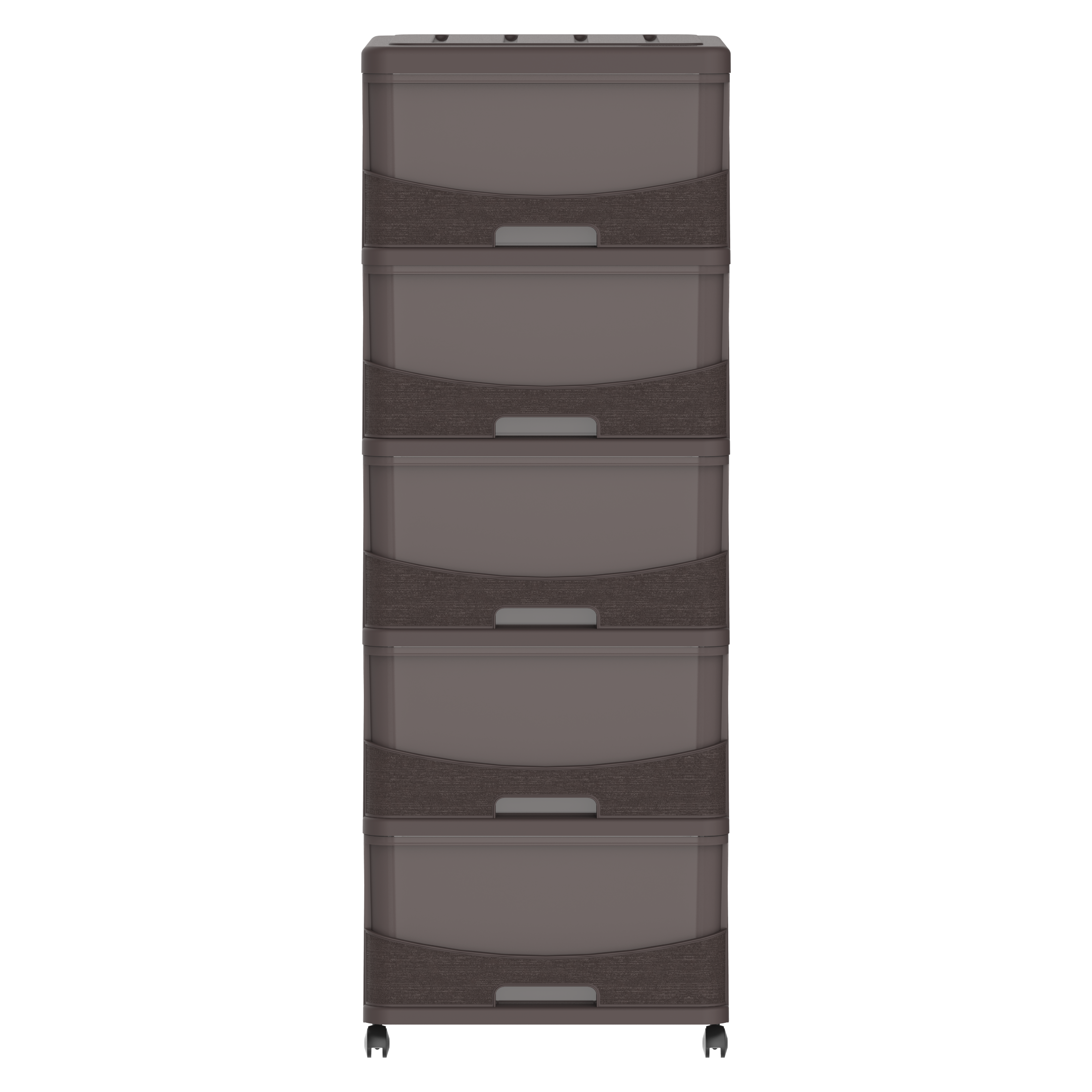  5 Tiers Storage Cabinet with Drawers & Wheels