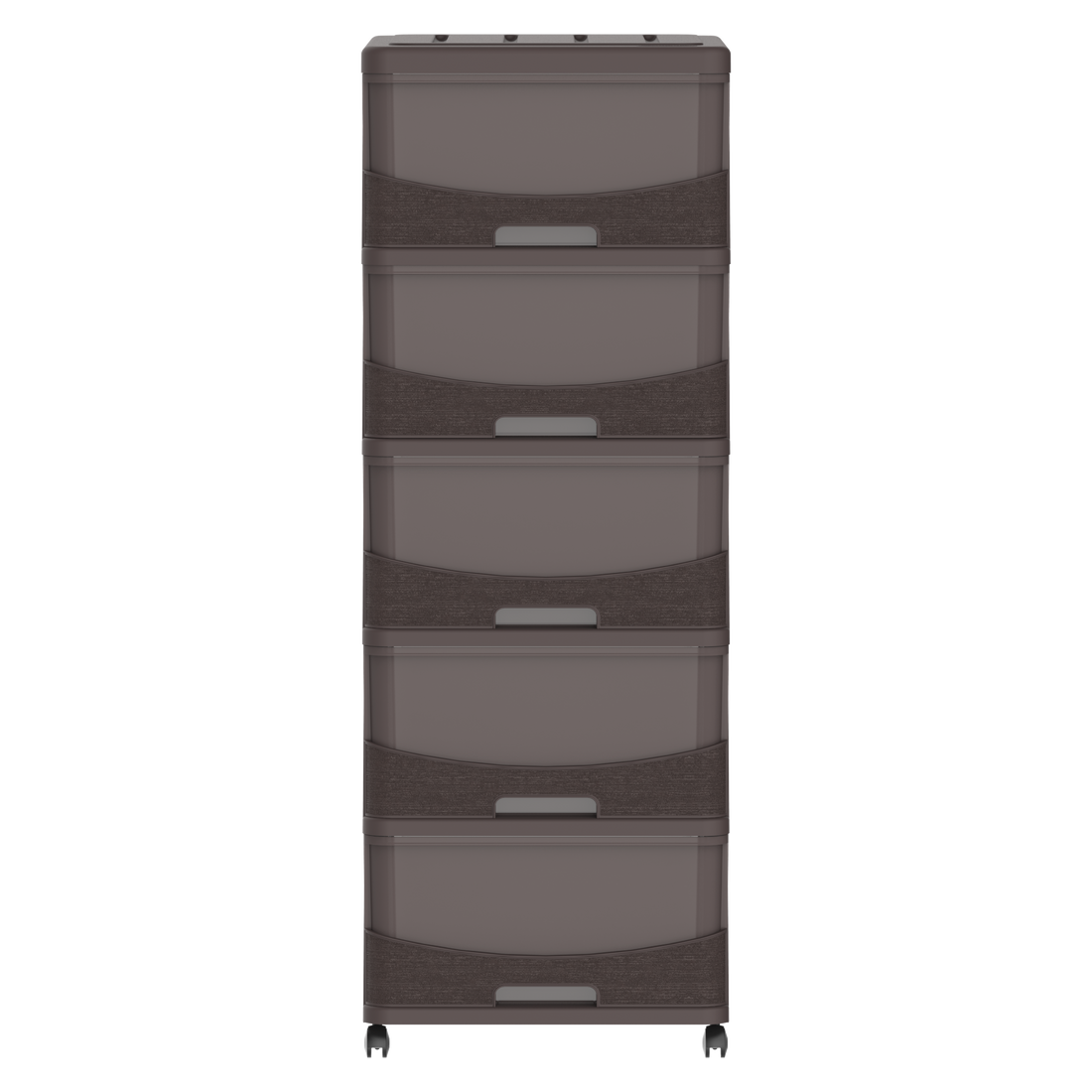  5 Tiers Storage Cabinet with Drawers & Wheels