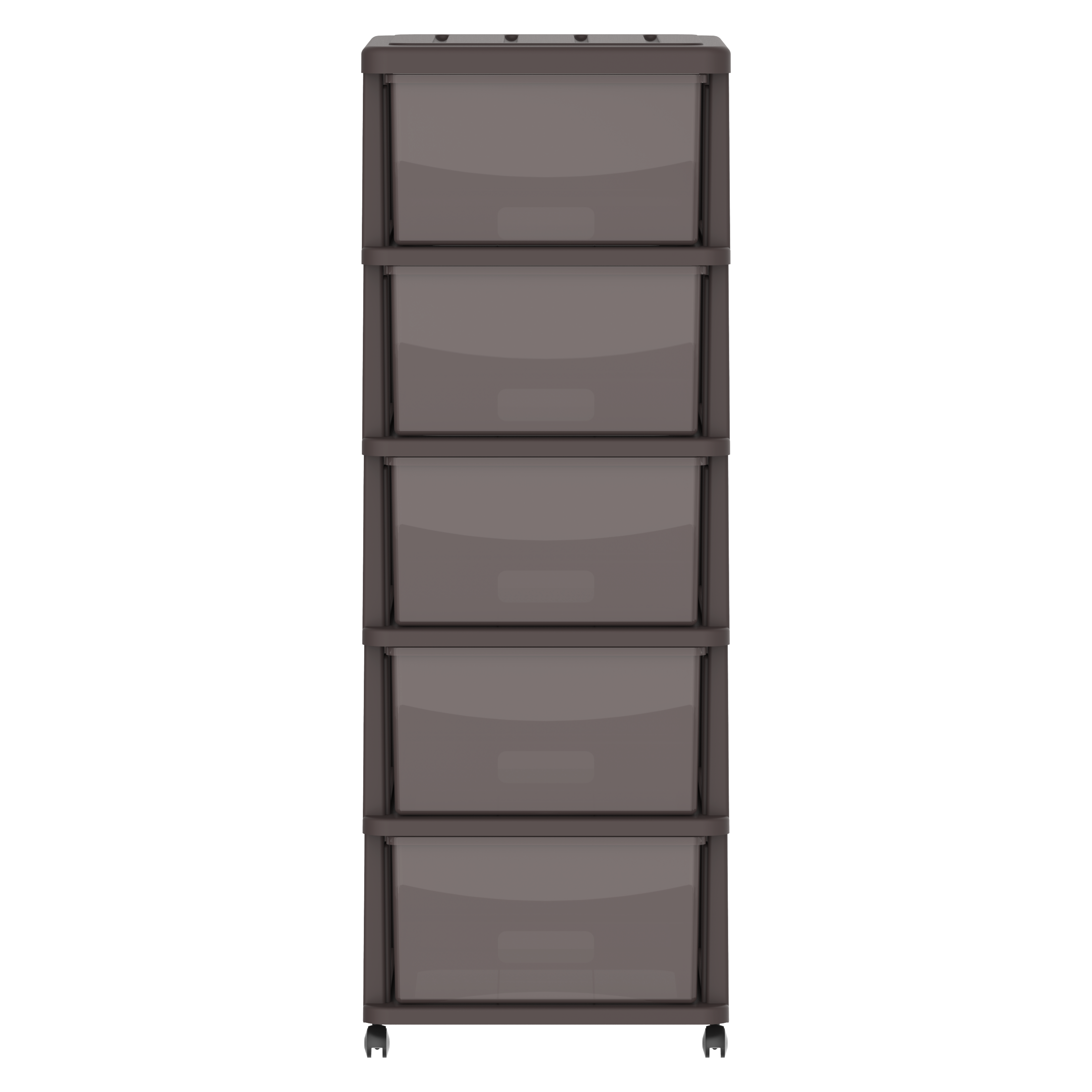  5 Tiers Storage Cabinet with Drawers & Wheels