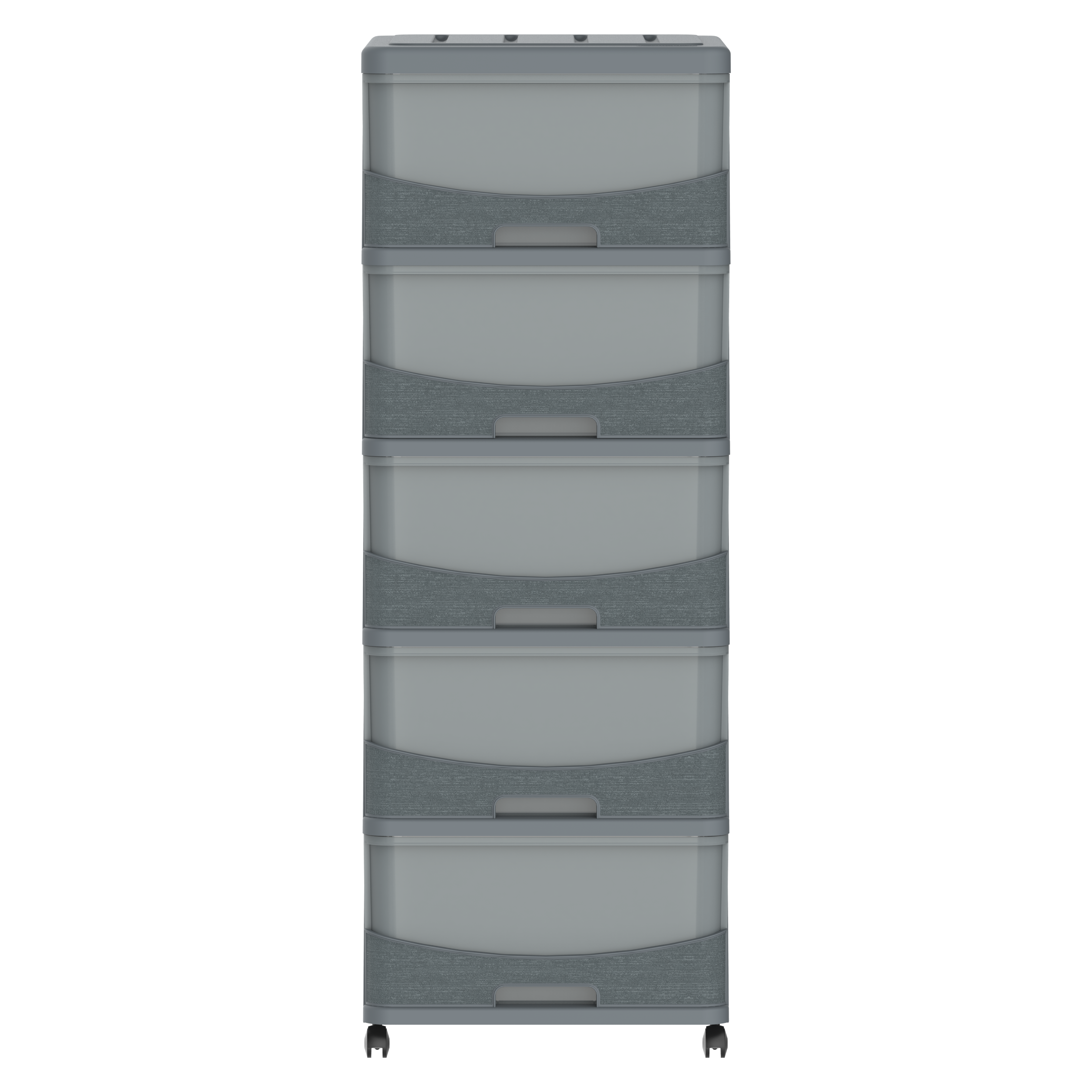  5 Tiers Storage Cabinet with Drawers & Wheels