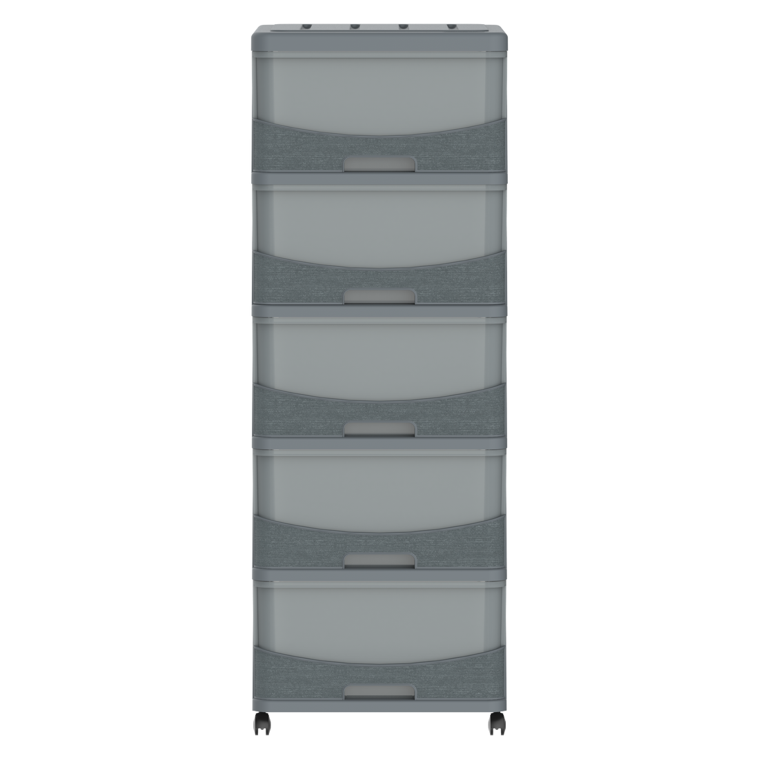  5 Tiers Storage Cabinet with Drawers & Wheels