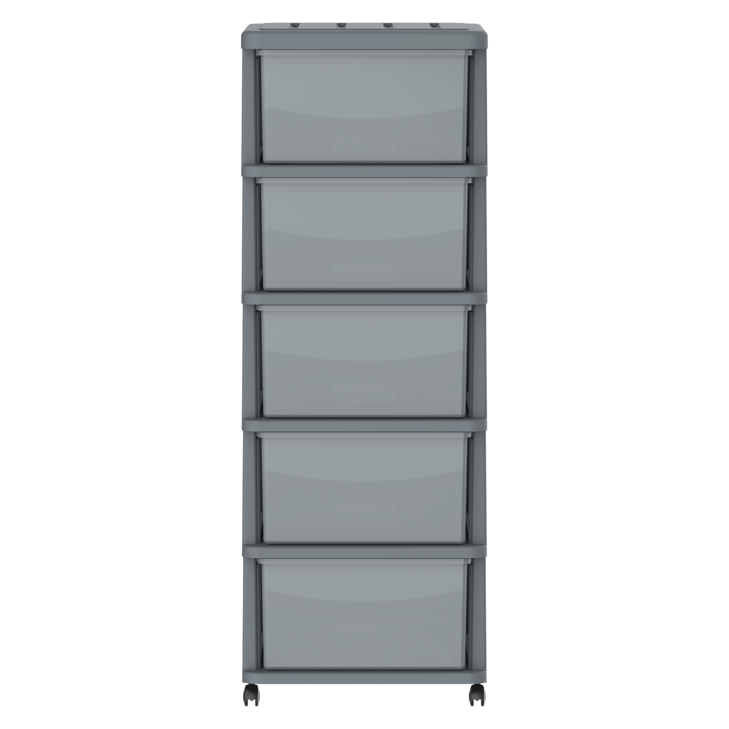  5 Tiers Storage Cabinet with Drawers & Wheels