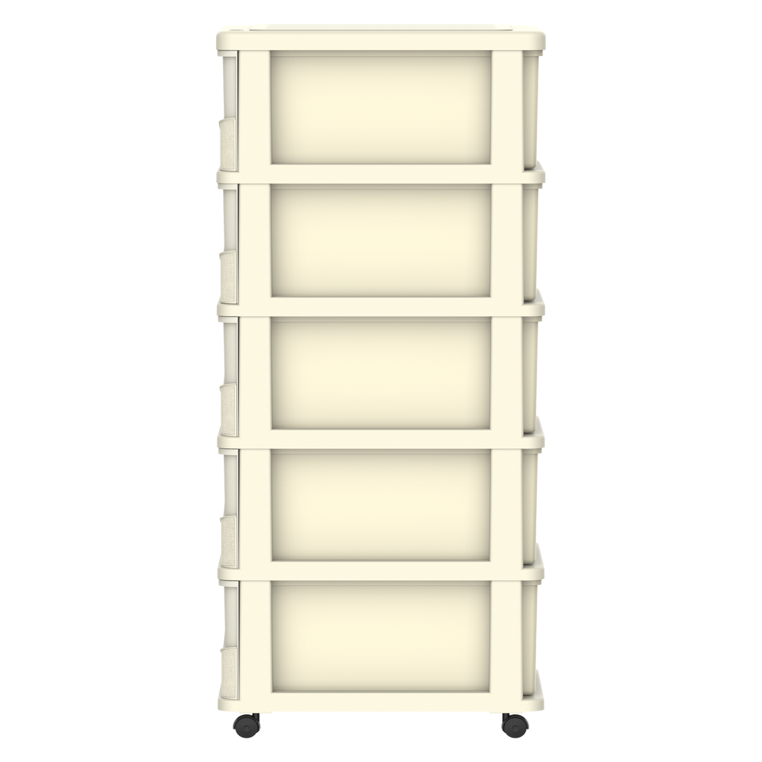  5 Tiers Storage Cabinet with Drawers & Wheels