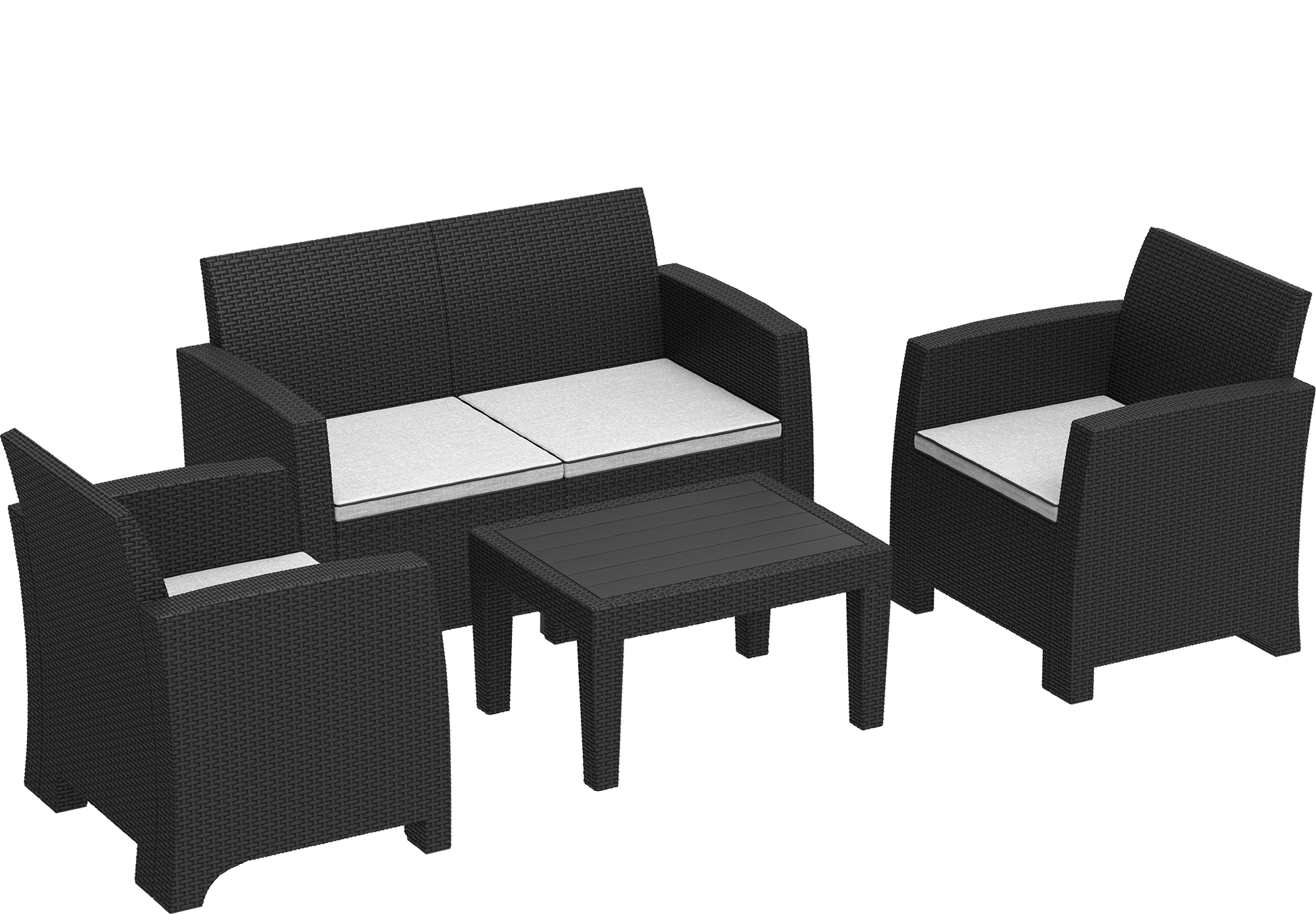 4-seater Lounge Set with Cushions