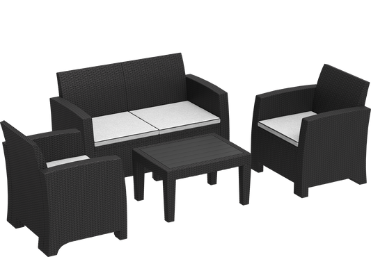 4-seater Lounge Set with Cushions
