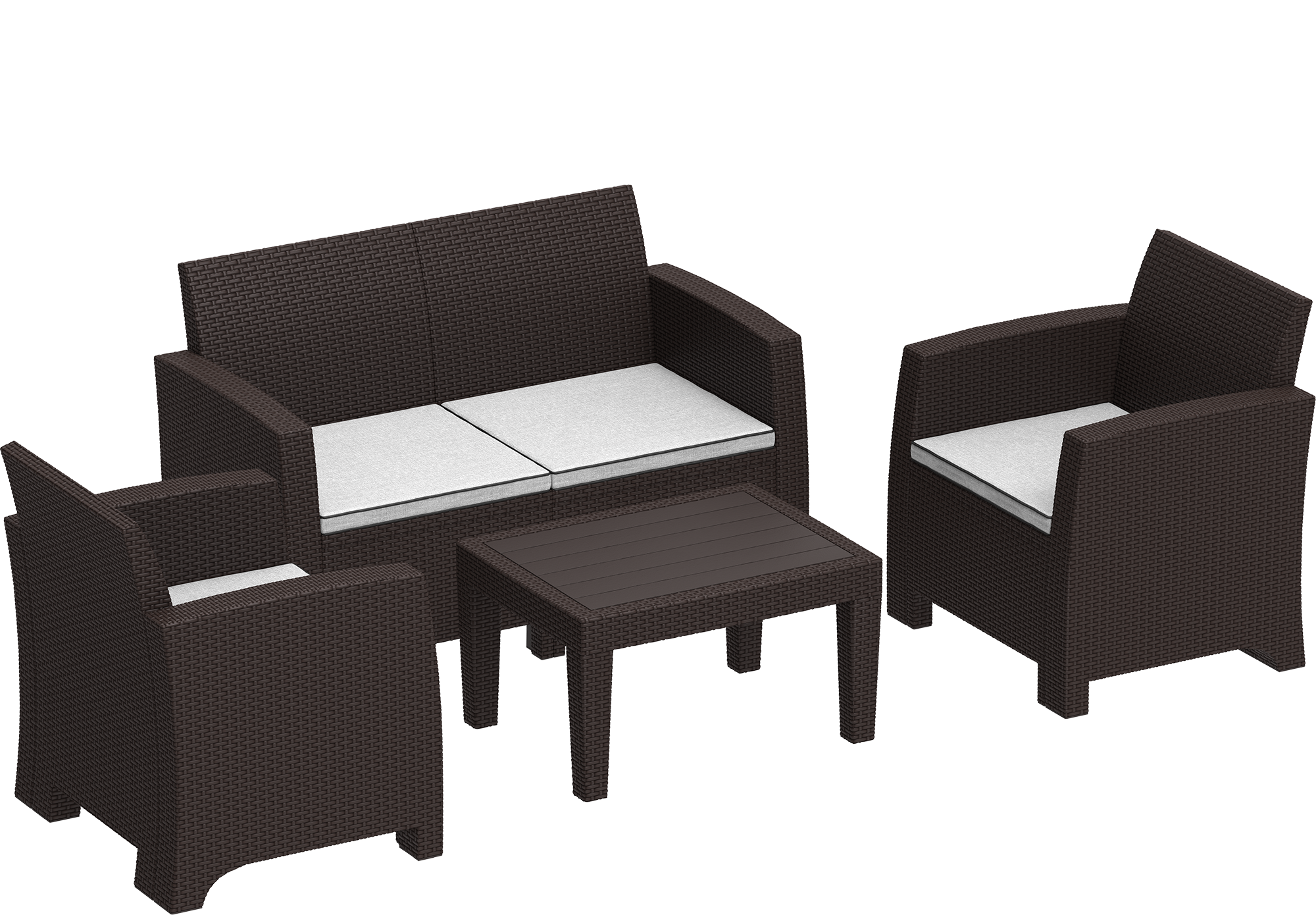 4-seater Lounge Set with Cushions