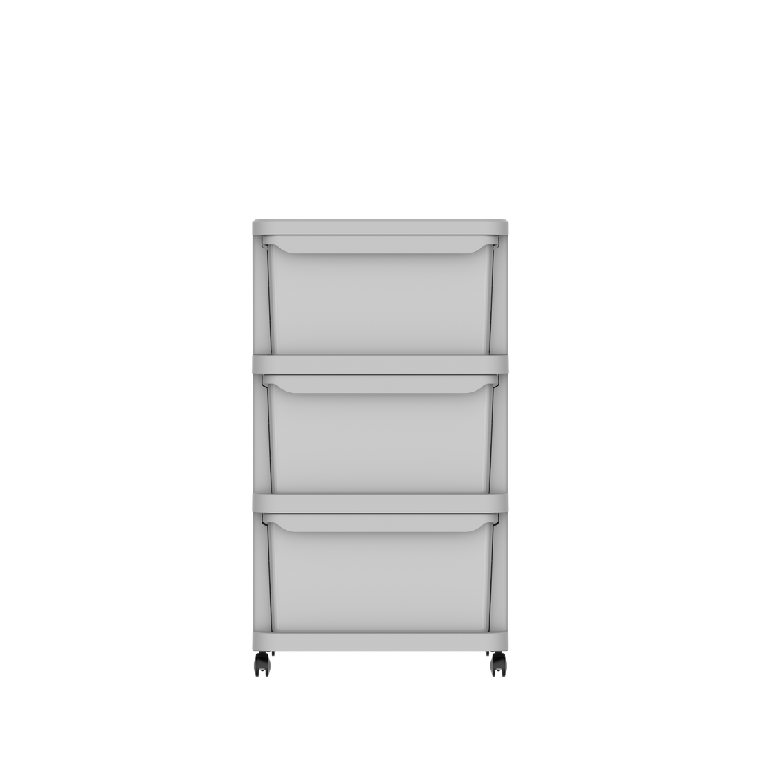 3 Tiers Multipurpose Storage Cabinet with Wheels