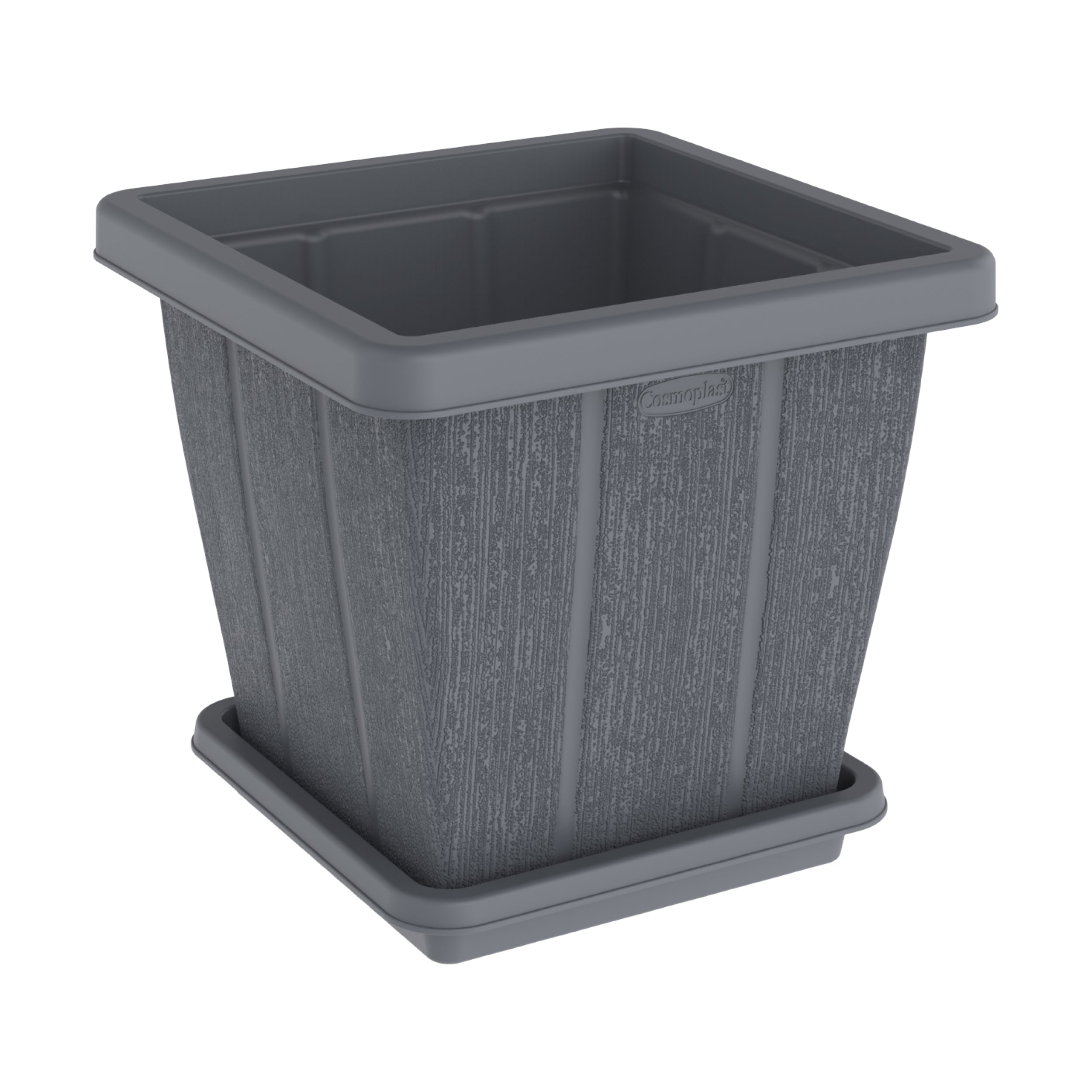 thumbnail image 2 of Large Square Plant Trays Indoor Plant Tray Outdoor Square Plastic Set 5 Durable Waterproof Flower Pot Trays For Plants Drainage Pots Planter Soil Spill Catcher Recycled Black 12Inch Potting Soil Outdoor Plants 2 of 11