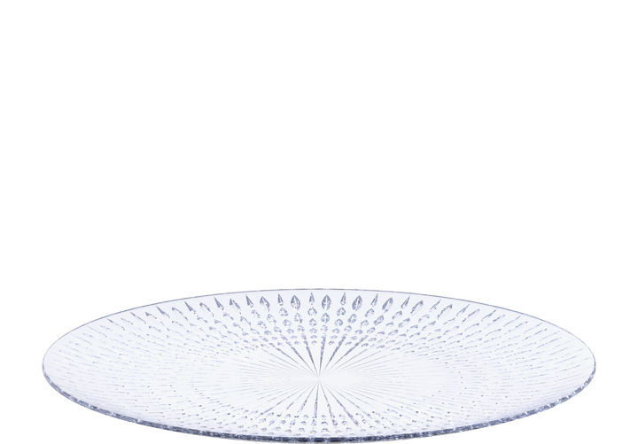 Plastic Crystal Plates - Pack of 6 Pcs.