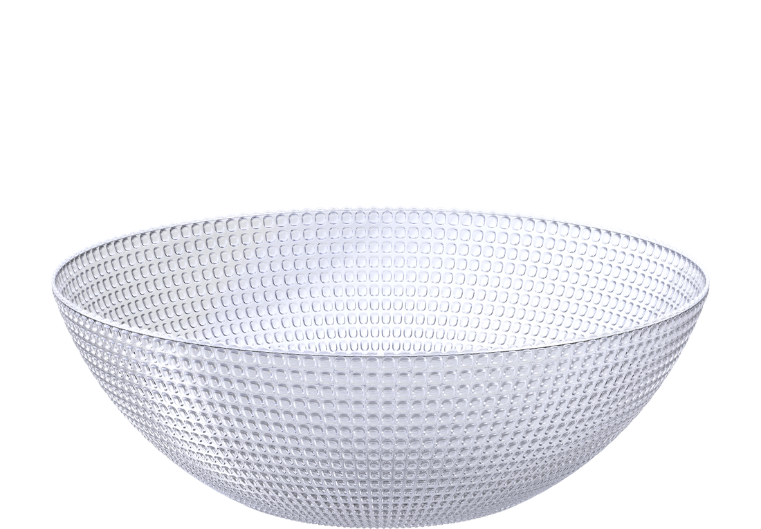 Plastic Crystal Salad Bowl Large