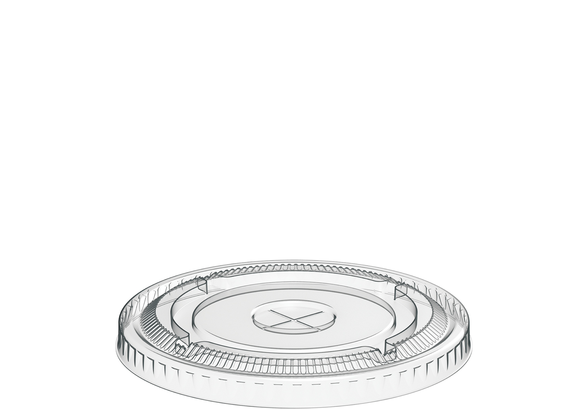 90 mm Pack of 50 Flat Lids for 12, 14 oz Clear Plastic Cups