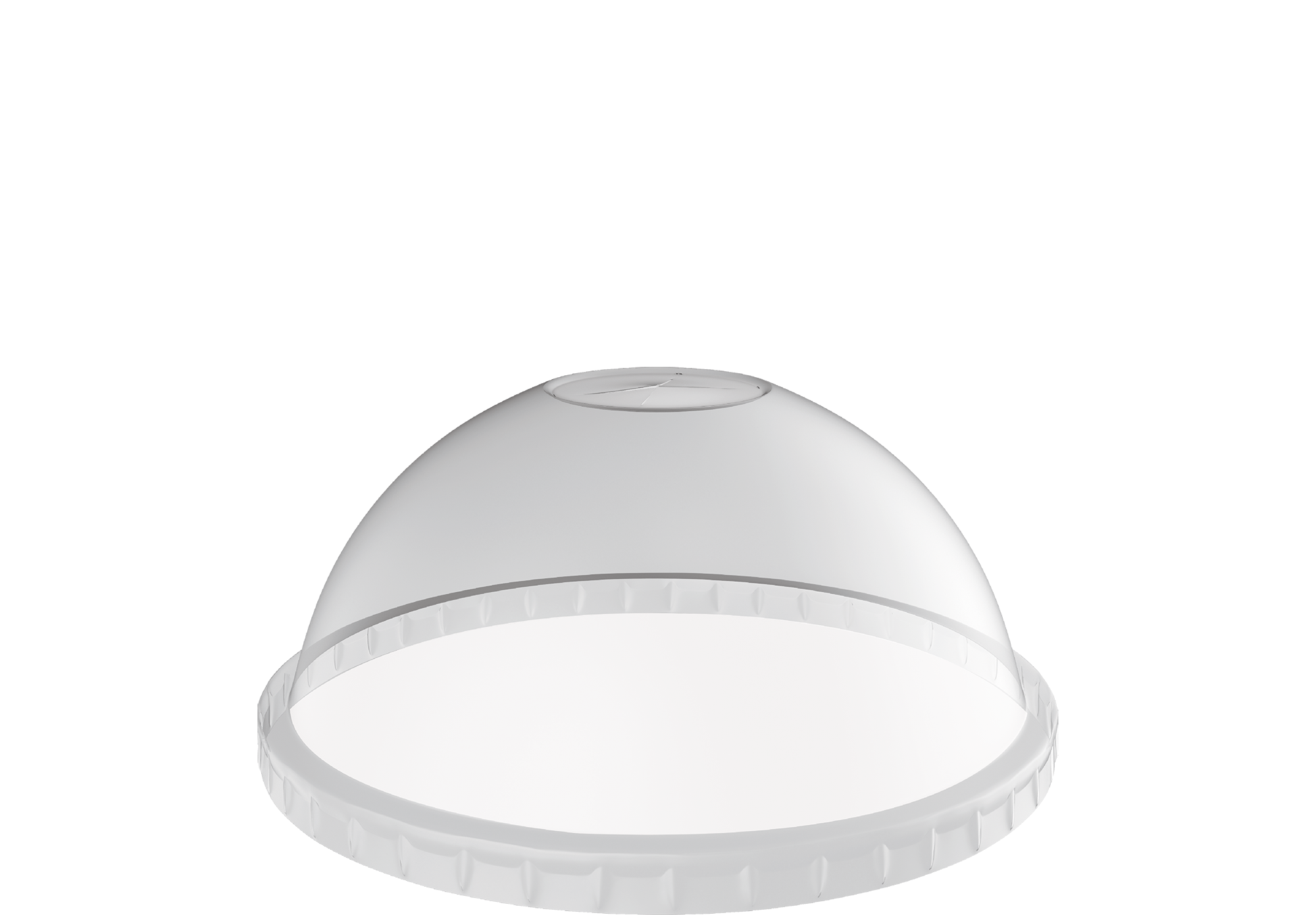 97 mm Pack of 50 Dome Lids for 16 oz Clear Plastic Cups