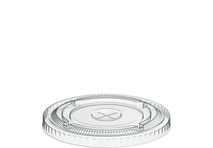 97 mm Pack of 50 Flat Lids for 16 oz Clear Plastic Cups